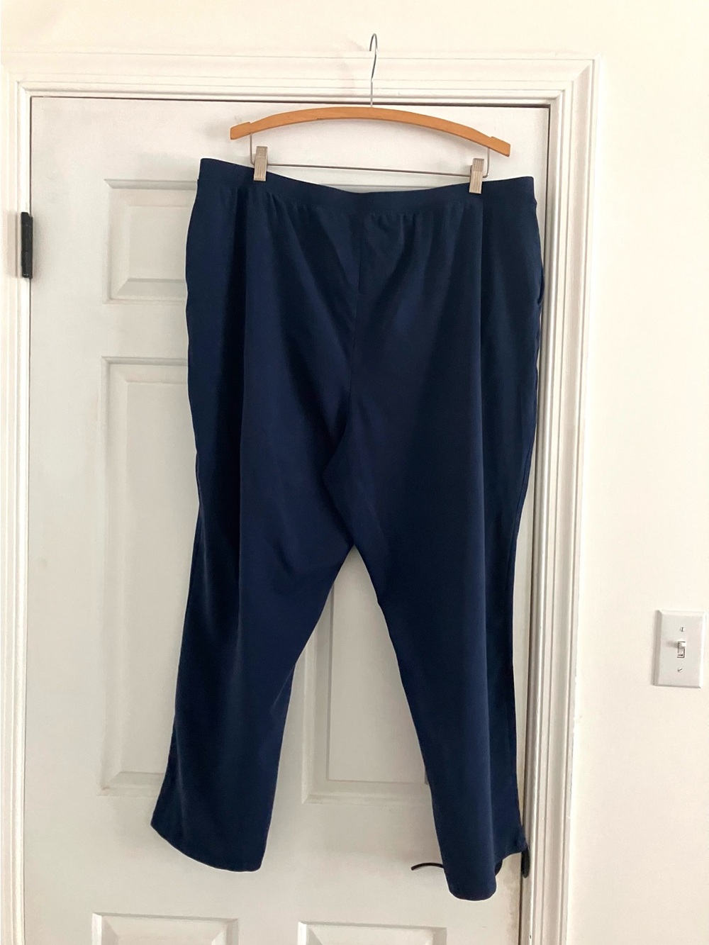 Catherine’s Navy Blue Cotton elastic waist breathable pants 2x Petite - Picture 5 of 7